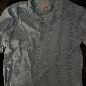 Quiksilver Light Blue Floral Men's Shirt